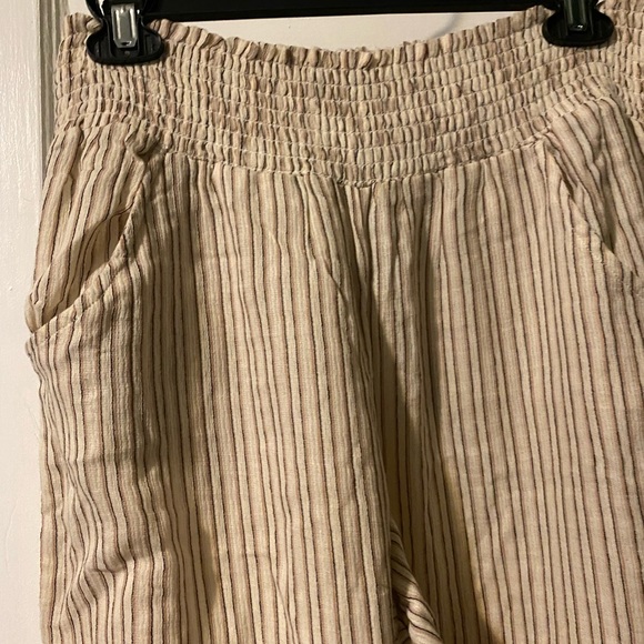NWT! Billabong New Waves Wide Leg Beach Pant Stripe Medium Flowy Lightweight - Picture 10 of 16